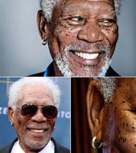 For decades, Morgan Freeman has been seen wearing small gold earrings. - photo 117